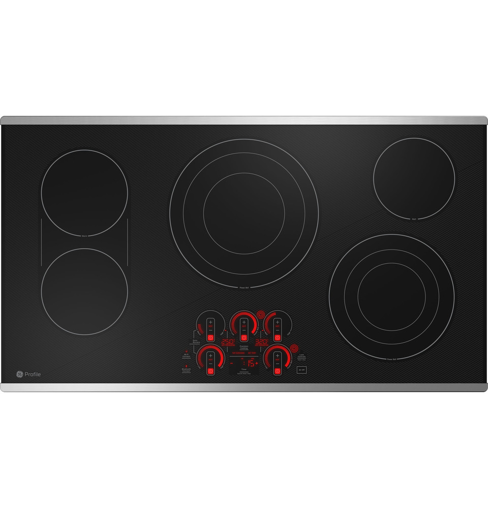 GE Profile 30 Built-in Touch Control Electric Cooktop Black