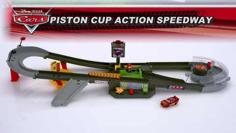 Disney and Pixar Cars Piston Cup Action Speedway Playset