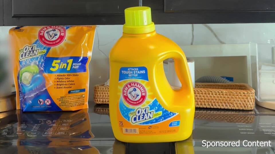 ARM & HAMMER Plus OxiClean 5in1 Laundry Detergent Power Paks, 42