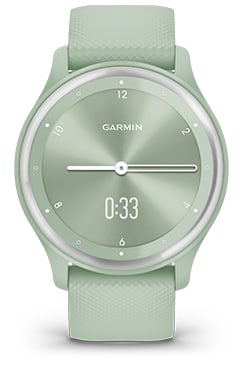Garmin vivomove Sport Smartwatch in Black Case and Silicone Band
