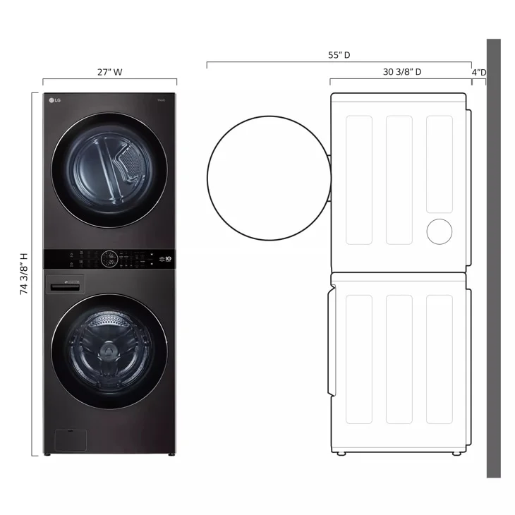 LG Laundry Center Washer WKHC202HBA | Albo Appliance in