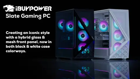 iBUYPOWER Slate Gaming Desktop PC Intel Core i7 14700F 2024 NVIDIA