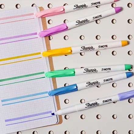 Evidenziatori Color Pastello, Pennarelli Con Punta A Scalpello, 6