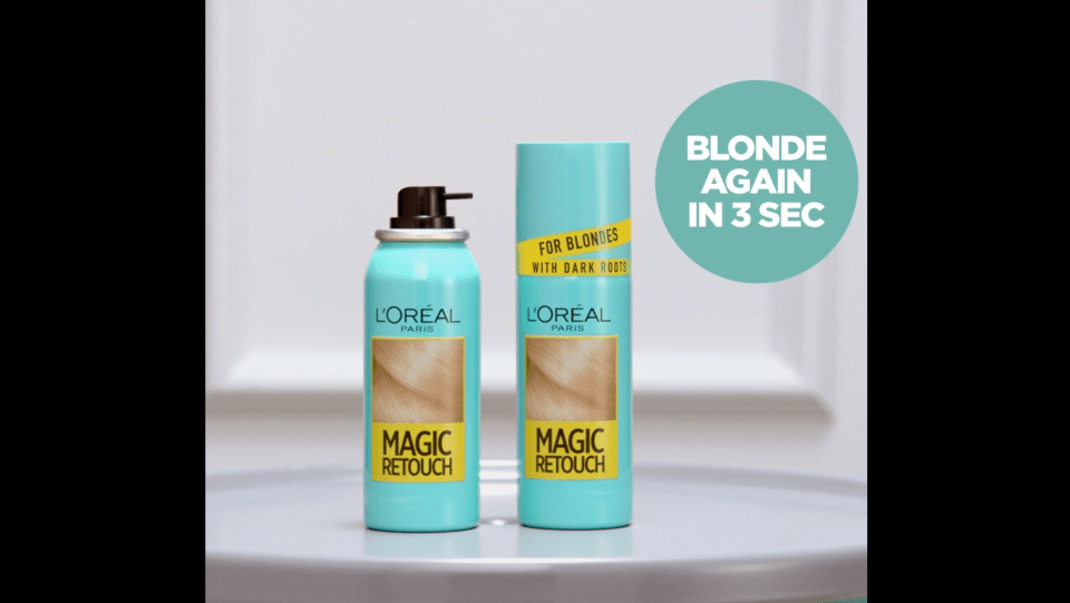 L'Oreal Paris Magic Root Cover Up Temporary Hair Color Concealer Spray ...