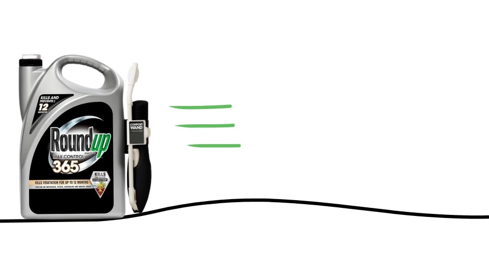 thumbnail video image 2 of Roundup Ready-To-Use Max Control 365 with Comfort Wand 1.33 gal., 2 of 8