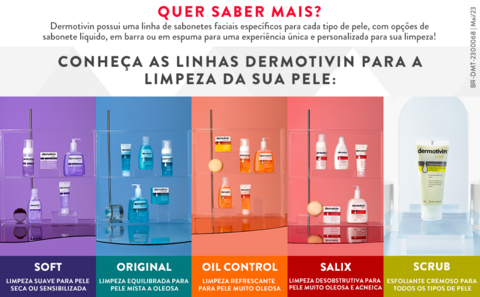 Sabonete Líquido Facial Dermotivin Salix Pele Oleosa e Acneica 120ml