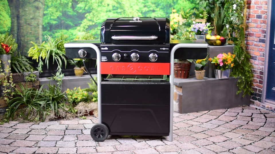 Char-Broil Gas2Coal 3-Burner LP Gas & Charcoal Outdoor Combination Grill 