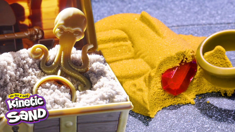 Sand Treasure Hunt with 1.25lbs Brown & Rare Gold Shimmer Sand