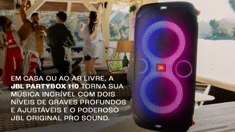 Caixa Amplificada JBL PARTY BOX 110, 160W, Bluetooth Caixa Amplificada JBL PARTY BOX 110, 160W, Bluetooth