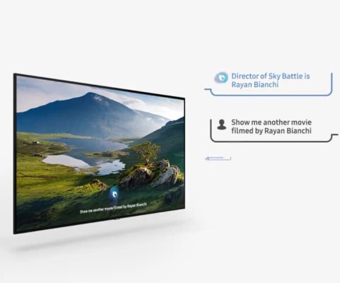 SAMSUNG QN32Q50RAFXZA Flat 32 QLED 4K 32Q50 Series Smart TV (2019 model)