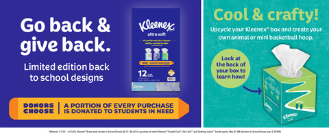 Go back and give back with Kleenex