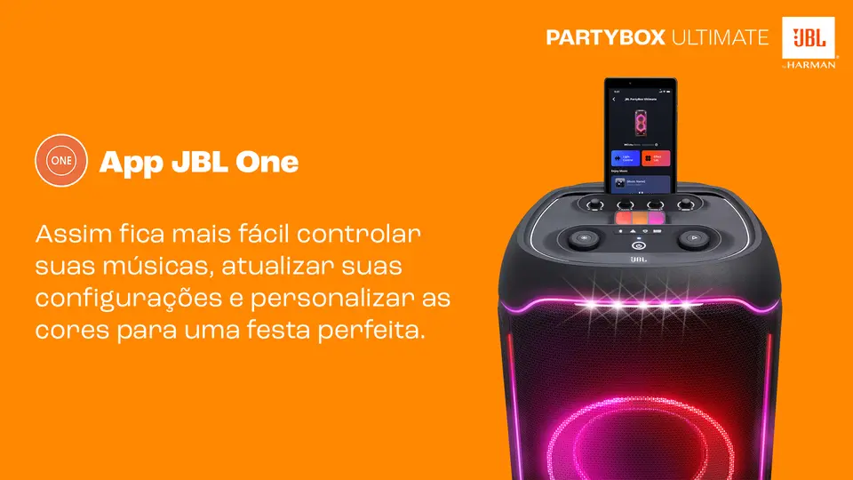 Caixa Amplificada JBL Party Box Ultimate, 1100W, Bluetooth