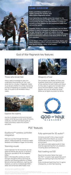 God of War Ragnarök Launch Edition - PlayStation 4 : Solutions 2 Go Inc:  Video Games 