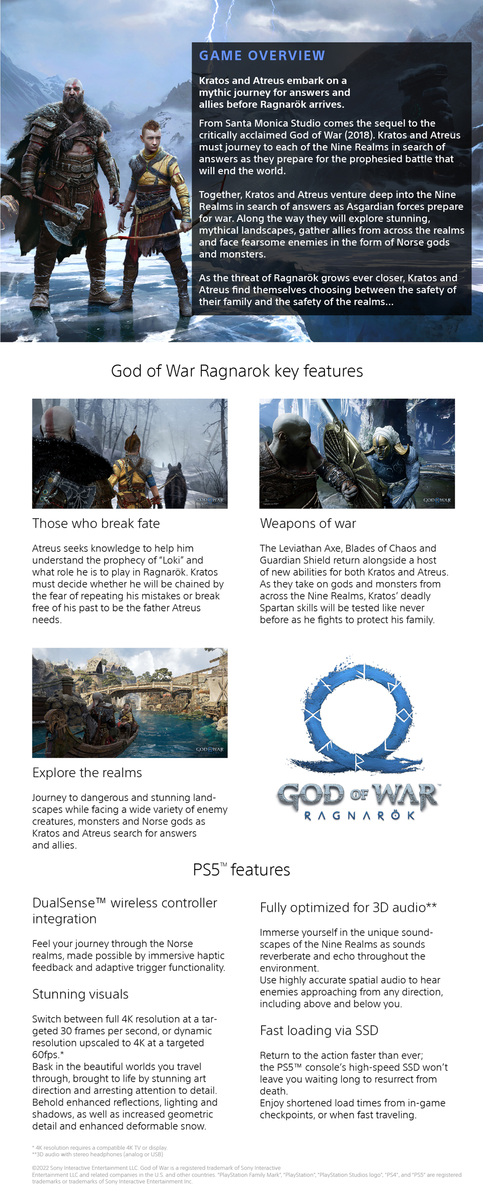  God of War Ragnarök Jötnar Edition - PS4 and PS5 Entitlements :  Electronics