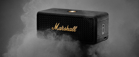 Marshall Emberton III ブラック＆ブラス 試聴15分 Amazon.co.jp: Marshall ワイヤレスポータブル防水スピーカー