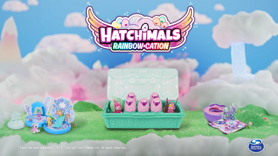 Hatchimals CollEGGtibles, Rainbow-cation Llama Family Carton with Surprise Playset, 10 Characters, 2 Accessories, Kids Toys for Girls Ages 5 and Up