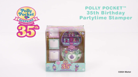 POLLY POCKET 35th Birthday Partytime Stamper Mattel