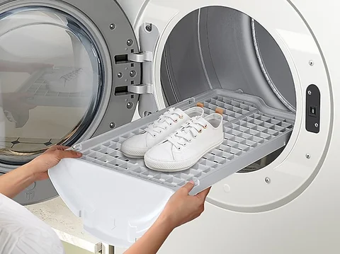 Samsung Bespoke AI Ivory Front Load Electric Dryer - Main Image