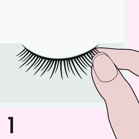 1. Gently remove lash from tray.