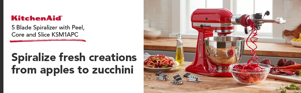 KitchenAid Stand Mixer Attachment Spiralizer with Peel, Core, and authentic Slice (SEALED)