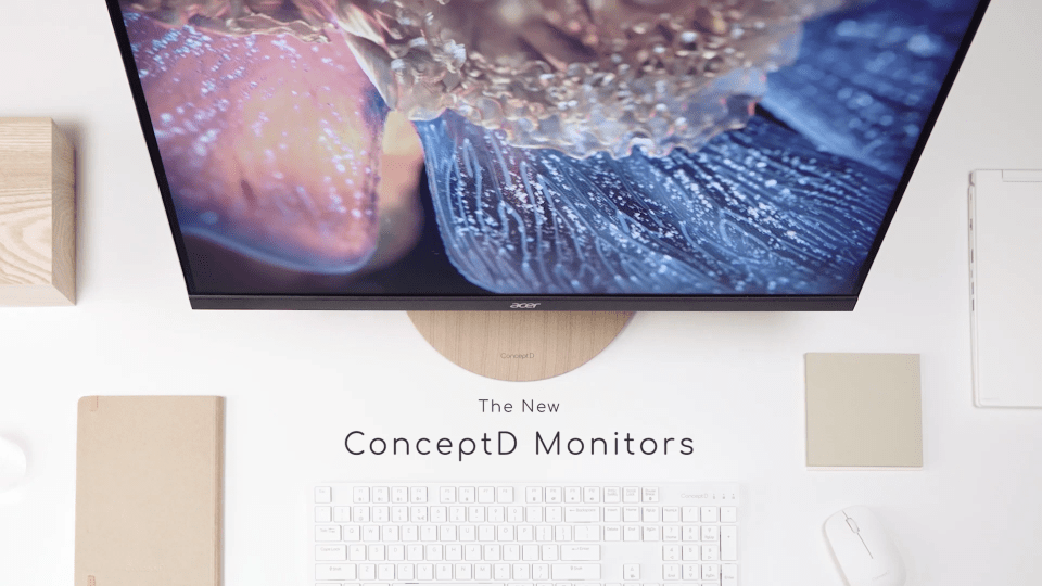 thumbnail video image 2 of ConceptD CP3271K P 27" 4K UHD LED LCD Monitor - 16:9 - 3840 x 2160 - 1.07 Billion Colors - 400Nit - 4ms VRB - 144Hz Refresh Rate - 2 Speaker(s), 2 of 8