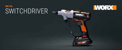 Worx WX176L.8 20V Power Share Switchdriver 2.0Ah 2-in-1 Cordless Drill &  Driver (2.0Ah) 