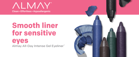 Almay All-Day Intense Gel Eyeliner, Longlasting, Waterproof, Fade