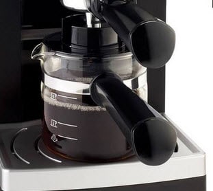 Mr Coffee ECM160 4-Cup Steam Cappuccino Espresso Maker Black/Stainless