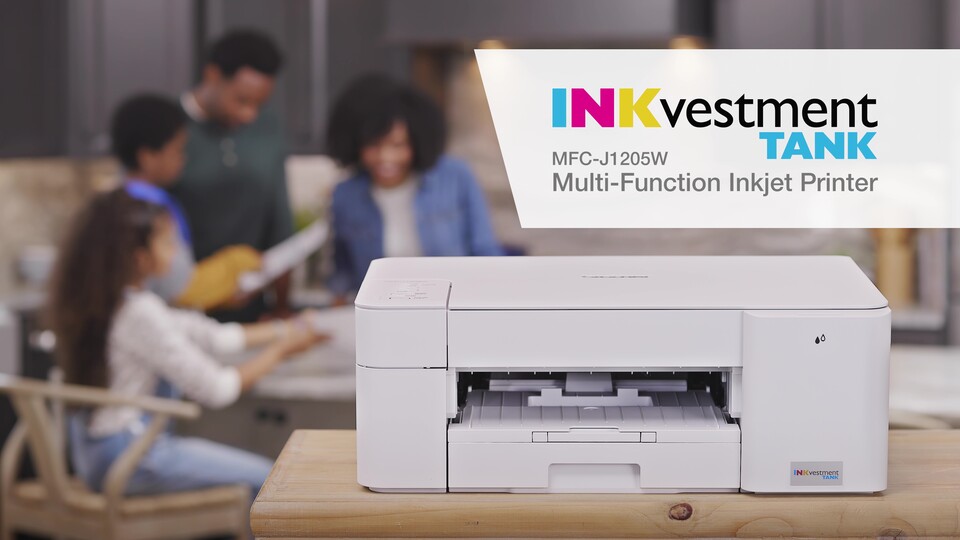 Brother INKvestment Tank MFC-J1205W Wireless Inkjet Multifunction Printer -Color-Copier/Scanner-1200x6000 Print-2500 Monthly-150 sheets Input-Color Scanner-2400 Optical Scan-Wireless - Walmart.com