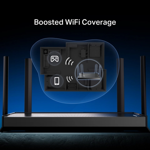 TP-Link Dual-Band BE3600 WiFi 7 Router with dual 2.5Gbps