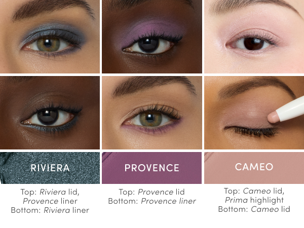 Model showing Riviera, Provence, Cameo Shades