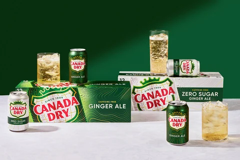 Canada Dry Zero Sugar Cranberry Ginger Ale Soda Bottle - 2 Liter