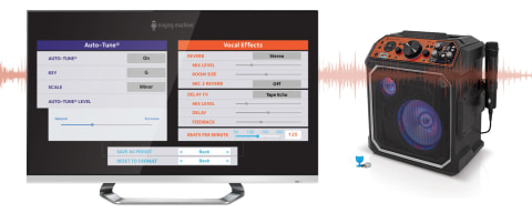 The next generation of Karaoke is here! Powered by Official Auto-Tune software