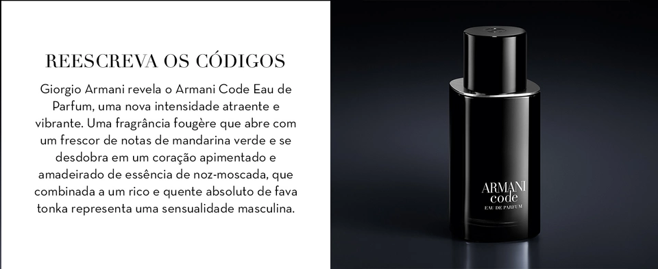 Perfume Code Giorgio Armani Eau De Parfum Masculino - Época Cosméticos