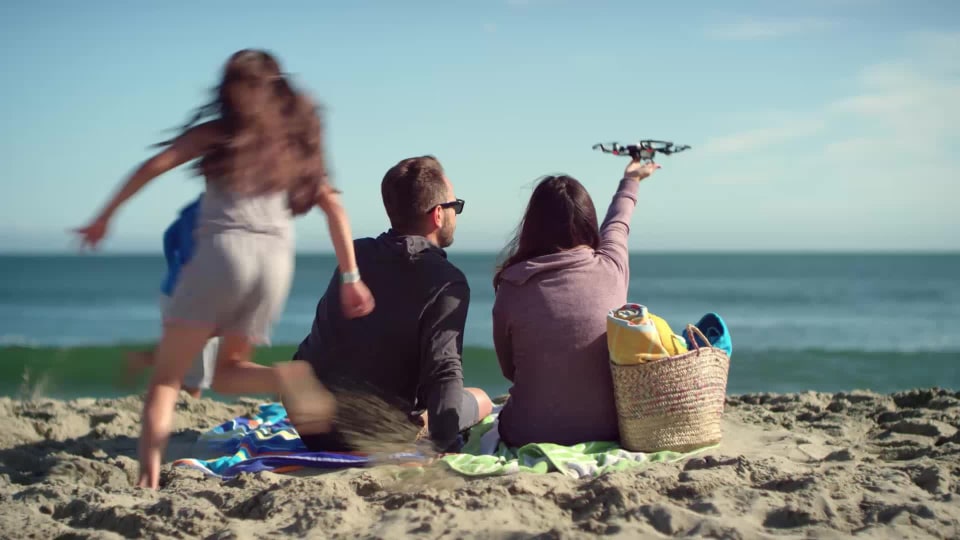 thumbnail video image 2 of Dji Spark Drone - Alpine White, 2 of 7