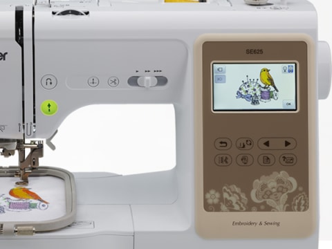 Restored Premium Brother SE625 Computerized Sewing and Embroidery Machine +  25 Year Warranty (Refurbished) 