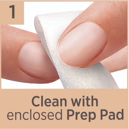 1. Clean your nails before you begin.