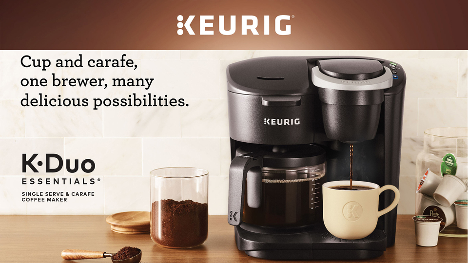 Keurig K-Duo Essentials Moonlight Gray Single-Serve K-Cup Coffee Maker - image 2 of 12