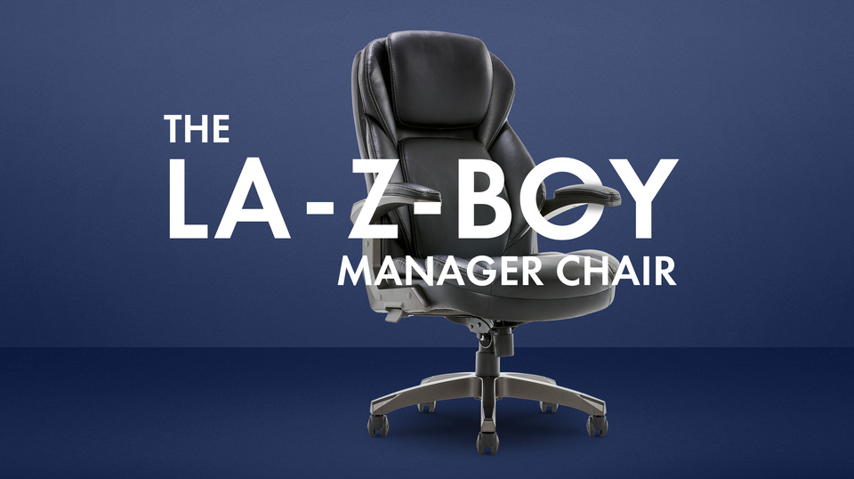 LaZBoy Manager Chair with Adjustable Headrest Homesmartcamera