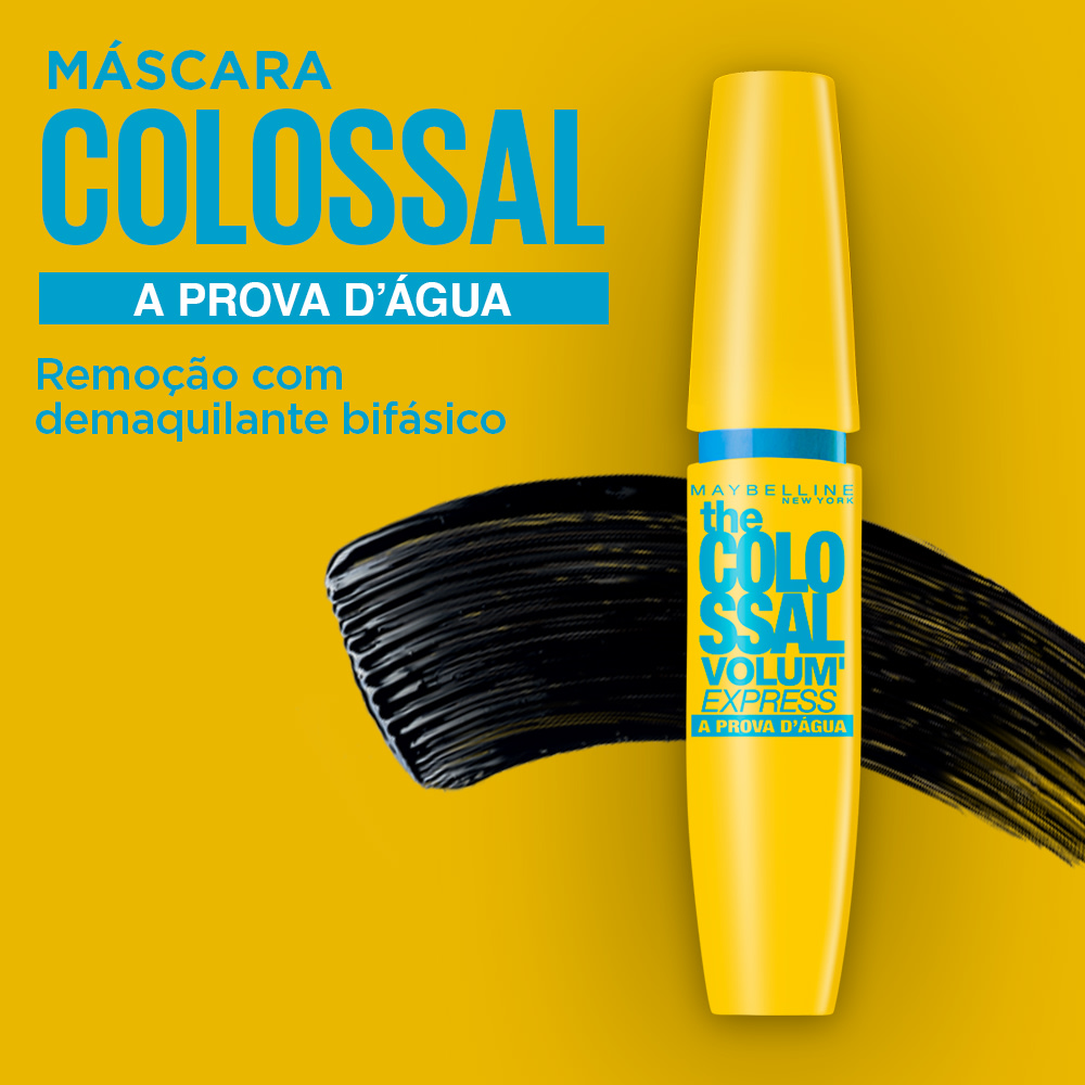 Mascara De Cilios Maybelline The Colossal Volum Express A Prova D Agua Preto 9 2ml Araujo Mobile