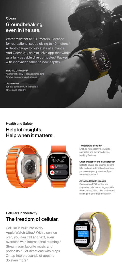 480 Apple &Lt;H1&Gt;&Lt;/H1&Gt; &Lt;H1&Gt;Apple Watch Ultra 49Mm (Gps + Cellular) - Orange Alpine Loop Mqev3&Lt;/H1&Gt; Https://Www.youtube.com/Watch?V=Cy1Adxm-Cjm The Most Rugged And Capable Apple Watch Ever, Designed For Exploration, Adventure, And Endurance. With A 49Mm Aerospace-Grade Titanium Case, Extra-Long Battery Life,¹ Specialized Apps That Work With The Advanced Sensors, And A New Customizable Action Button. See Dimension Section Below For Band Sizing Information. &Lt;A Href=&Quot;Https://Lablaab.com/?S=Eufy+Robo&Amp;Post_Type=Product&Amp;Product_Cat=0&Quot;&Gt;More Products&Lt;/A&Gt; &Lt;B&Gt;We Also Provide International Wholesale And Retail Shipping To All Gcc Countries: Saudi Arabia, Qatar, Oman, Kuwait, Bahrain.&Lt;/B&Gt; Apple Watch Ultra 49Mm Apple Watch Ultra 49Mm (Gps + Cellular) - Orange Alpine Loop Mqev3