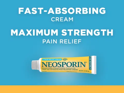 Neosporin Pain Relieving Cream First Aid Antibiotic Dual Action