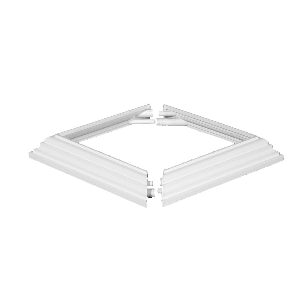 Details about   White Plastic Deck Railing Column Post Base Trim Ring 3 x 3 for PVC Vinyl 