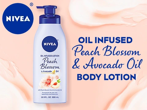 Nivea Oil Infused Peach Blsm Lotion - 16.9 FZ - acmemarkets