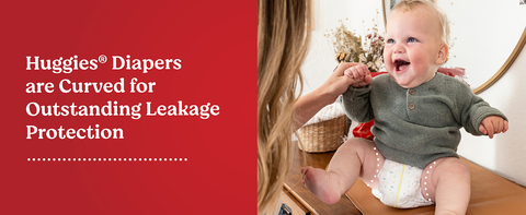 Get outstanding leakage protection with Huggies Little Snugglers Plus newborn diapers and their curved, snug fit