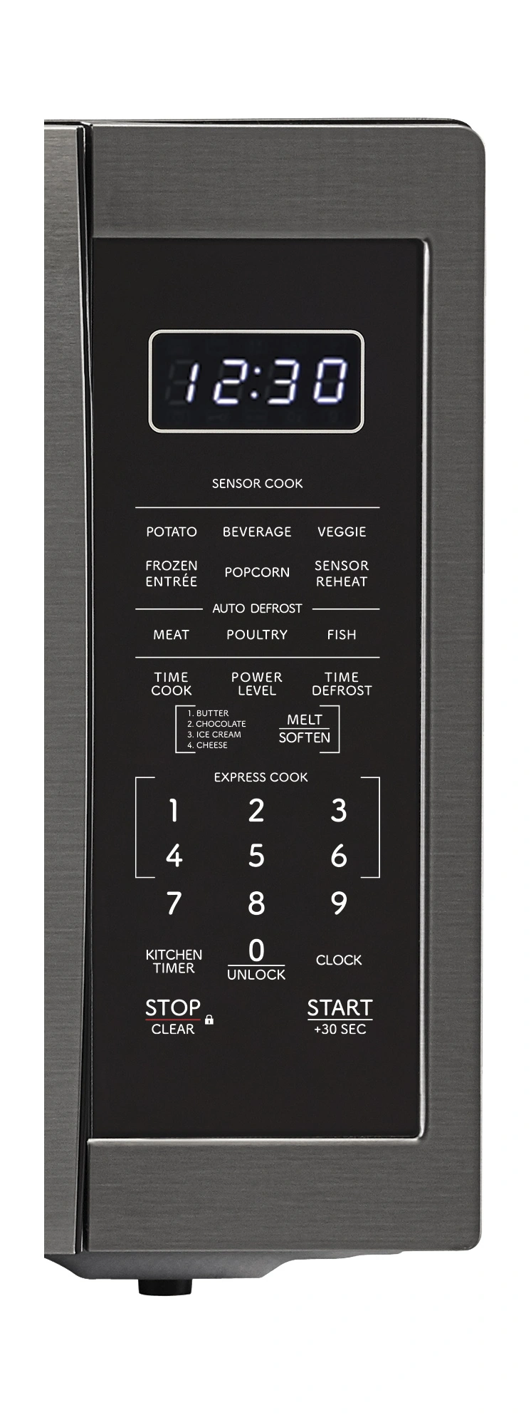 SHARP2012年5.5kg Sharp 1100W Black Countertop Microwave Oven (SMC1452KH)