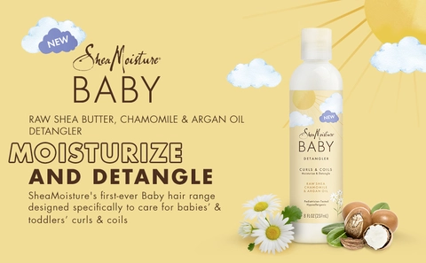 SheaMoisture Baby Hair Detangler Raw Shea, Chamomile Argan Oil