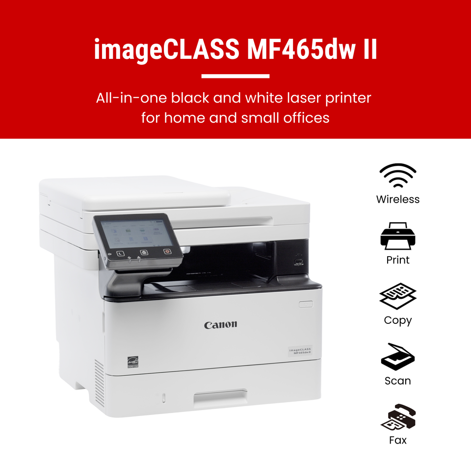 Canon imageCLASS MF465dw II Wireless Black & White All-In-One