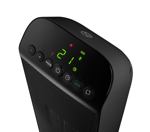 DeLonghi 1500W 23-in Black Ceramic Tower Heater with Remote