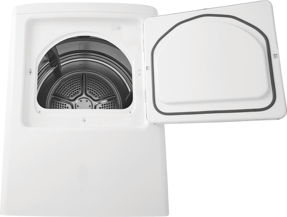 Frigidaire white top load laundry pair with fftw4120sw 27 washer and ffre4120sw 27 2024 electric dryer